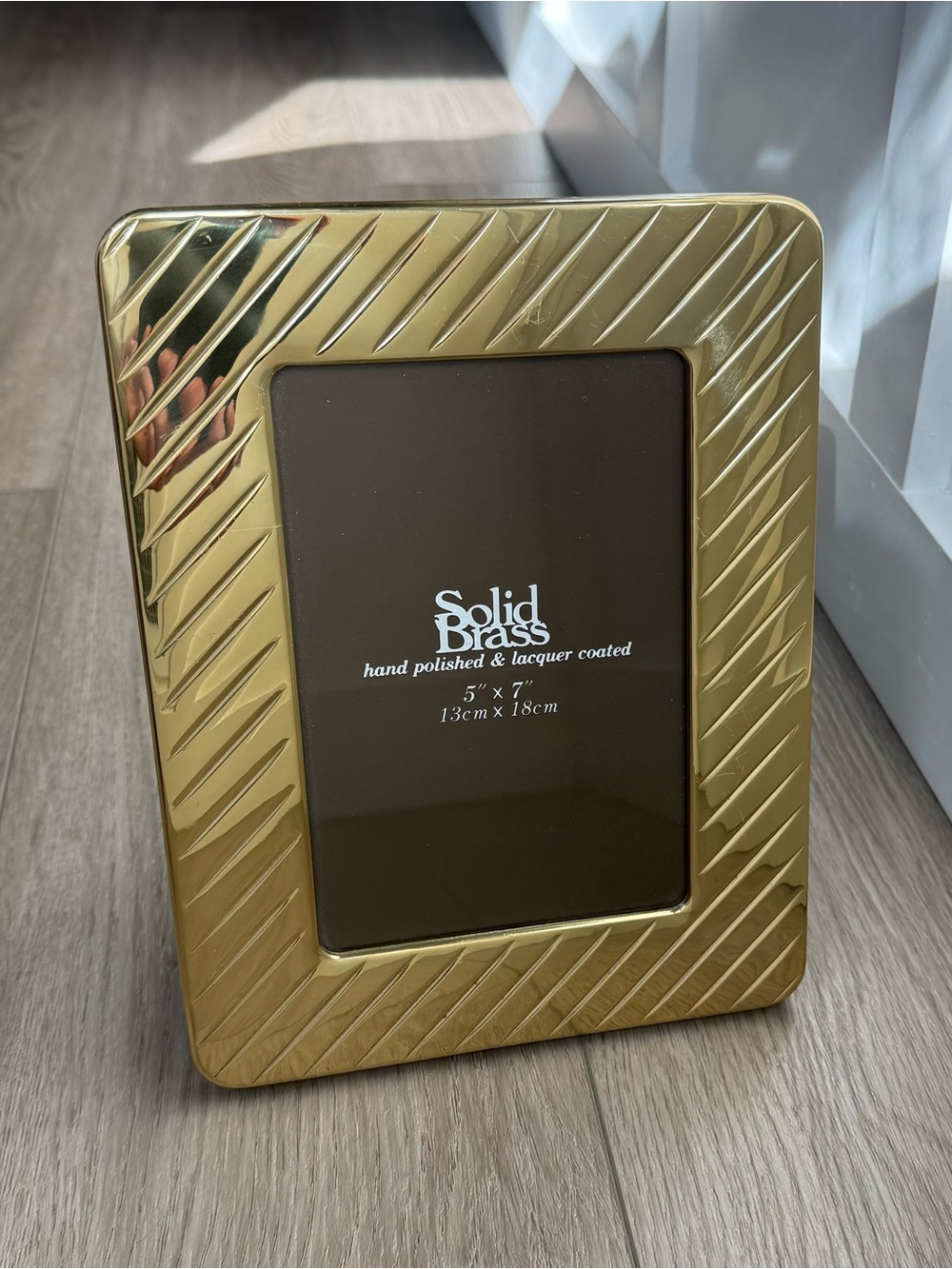 Gold 5x7 Picture Frame - Polished Brass Finish